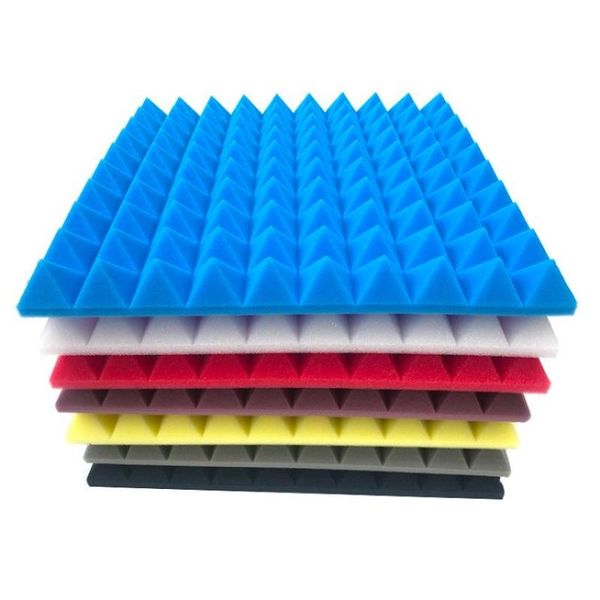 

4/8pcs 50x50x5cm studio acoustic foams panels sound insulation treatment ktv drun room wall soundproof foam sponge pad wallpapers