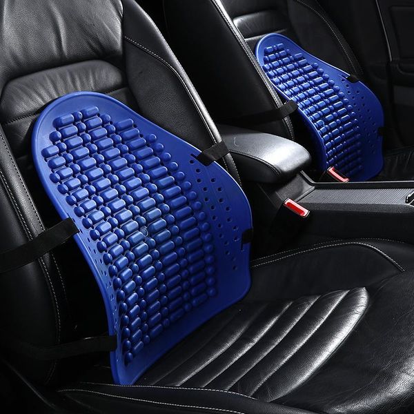 

seat cushions 2021the universal car back support chair massage lumbar waist cushion mesh ventilate pad for office home
