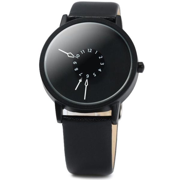 

wristwatches women watches black leather strap quartz wrist watch ladies dress fashion, Slivery;brown