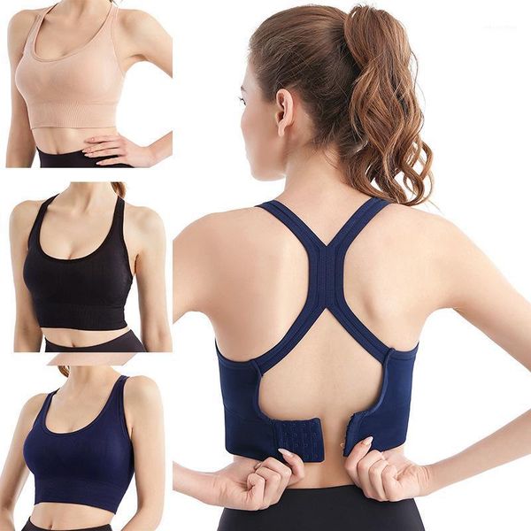 

yoga outfit women sports bra push fitness gym tight hollow breathable running athletic sportswear cross bandage