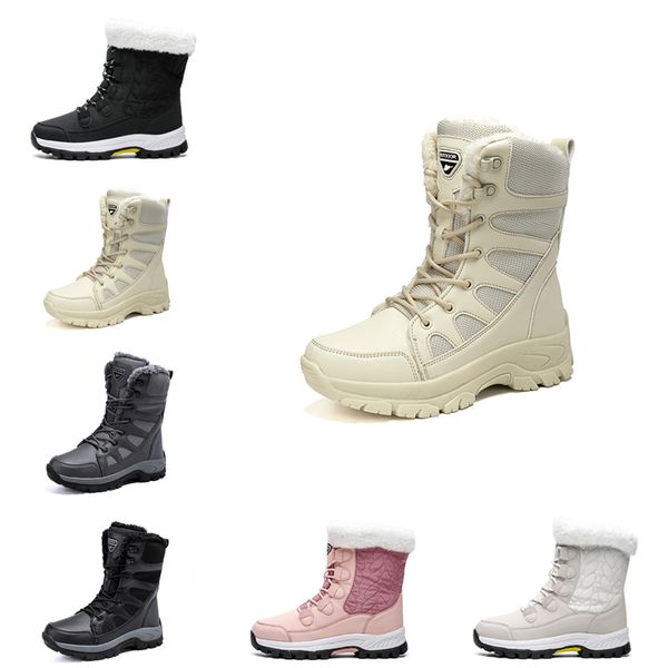 

designer women snow boots fashion winters boot classic mini ankle short ladies girls womens booties triple blacks chestnut navy blue outdoor, Black
