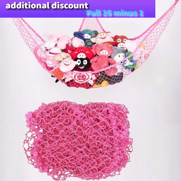 

storage bags stuffed animal toy net, goodhelper 70 inch extra lar