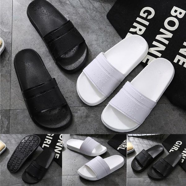 

slippers soild female comfy flat soft beach casual women's shower pool sandal ultra lightweight bath, Black