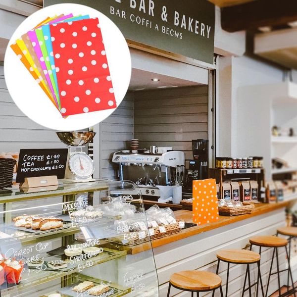 

gift wrap 35pcs kraft paper packaging bags bread toast candy storage