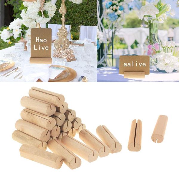 

greeting cards 40pcs business holder wood memo clips po picture clamps stand