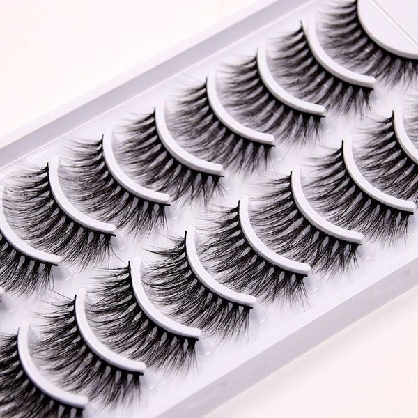 

10pairs natural false eyelashes fake lashes long makeup 3d mink extension eyelash for beauty1
