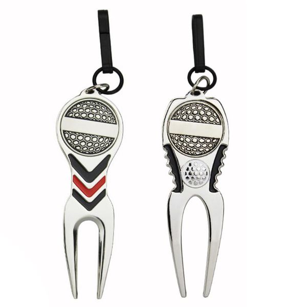 

golf training aids divot repair tool pitchfork pitch groove cleaner accessories