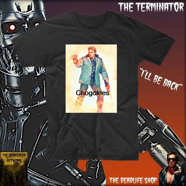 

men's t-shirts the terminator t shirt t800 scifi, White;black