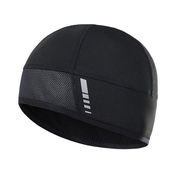 

spring autumn winter outdoor cycling sports running fleece windproof hat warm and quick drying cap caps & masks, Black