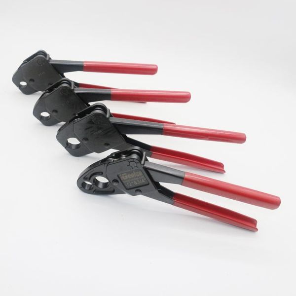 Set di utensili elettrici IGeelee Pex Copper Ring Crimper Crimping Plumbing con Gonogo Angle Gauge Red FT-15 / FT-18 / FT-24