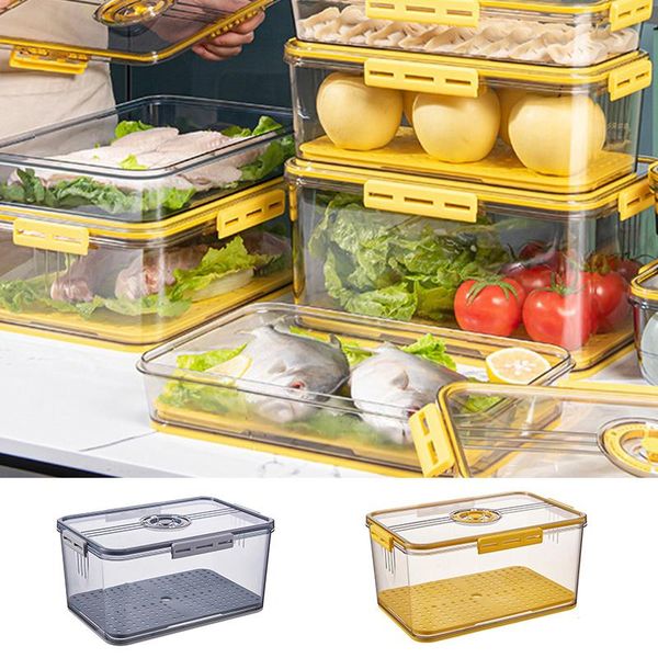 

storage bottles & jars refrigerator food organizer containers with lid kitchen for vegetable fruit pet thickened fresh drawer separate