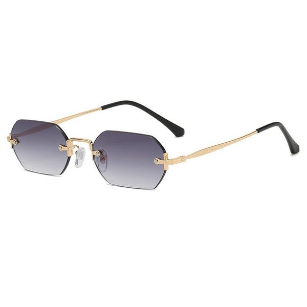 

sunglasses fashion vintage rimless square women men designer travel small frame sun glasses ladies, White;black