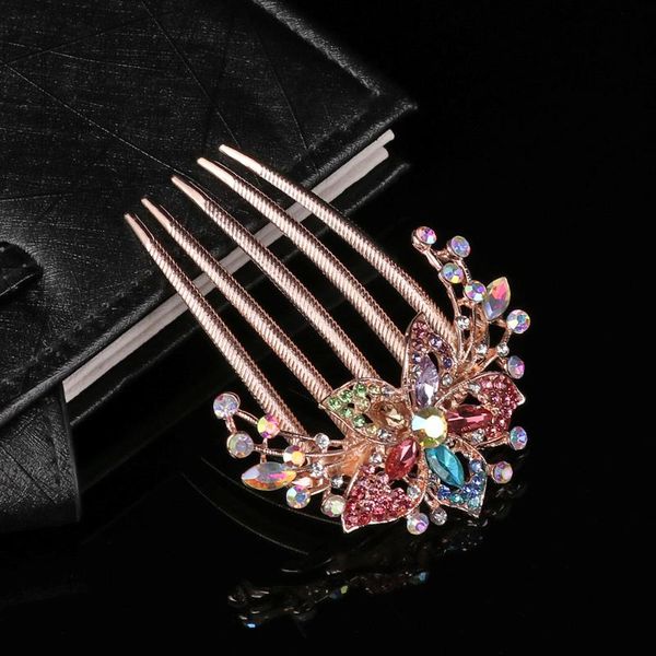 

rhinestone bridal hair comb mix style elegant jewelry accessories flower hairpin barrette lady clips ornaments