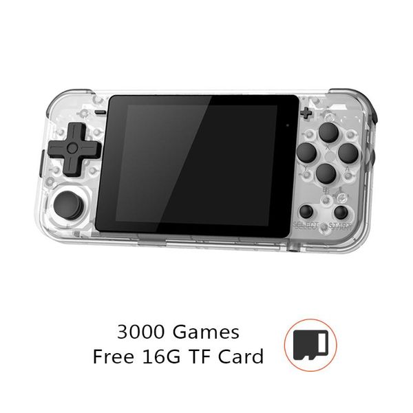 

handheld game player 3.0inch ips hd screen retro video consoles rechargeable with 16gb tf card support music playing portable players