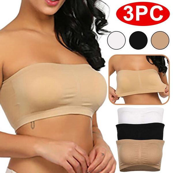 

yoga outfit women strapless bra invisible breast lift up leopard slim seamless breathable wireless brassiere wrapped chest plus size