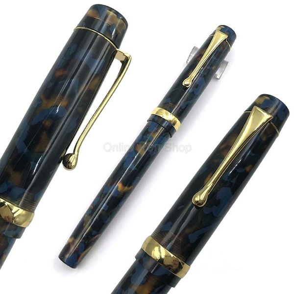 

fountain pens jinhao brand resin acrylic blue & black pen with converter ef/f/bent nib writing gift for office school