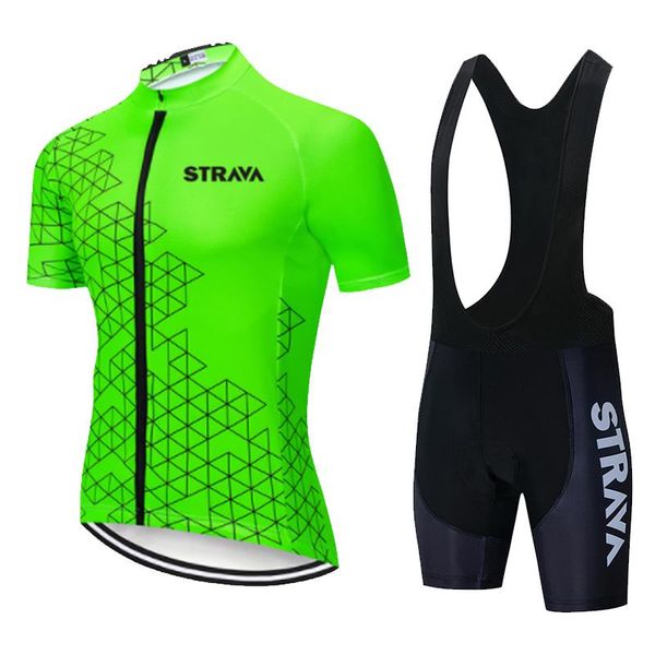 

racing sets strava summer cycling jersey set mens maillot ropa ciclismo bicycle clothing mtb bike clothes uniform pro, Black;blue