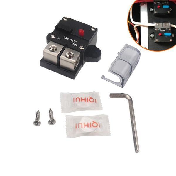 

parts 200a250a resumable circuit breaker fuse holder switching power supply for cars, trucks, heavy vehicles, motorhomes, marine audio