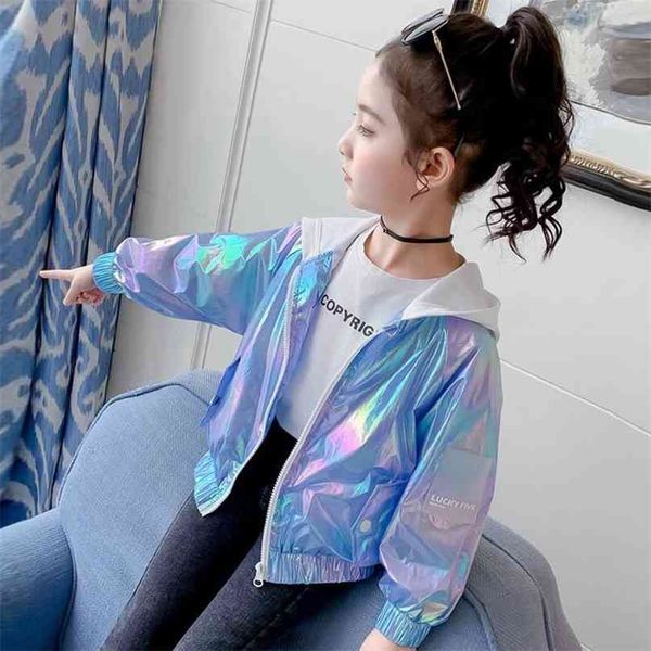 

baby girl solid color jackets coat children spring autumn kids girls outerwear coats for 4 5 6 7 8 9 10 11 13 year wear 210913, Blue;gray