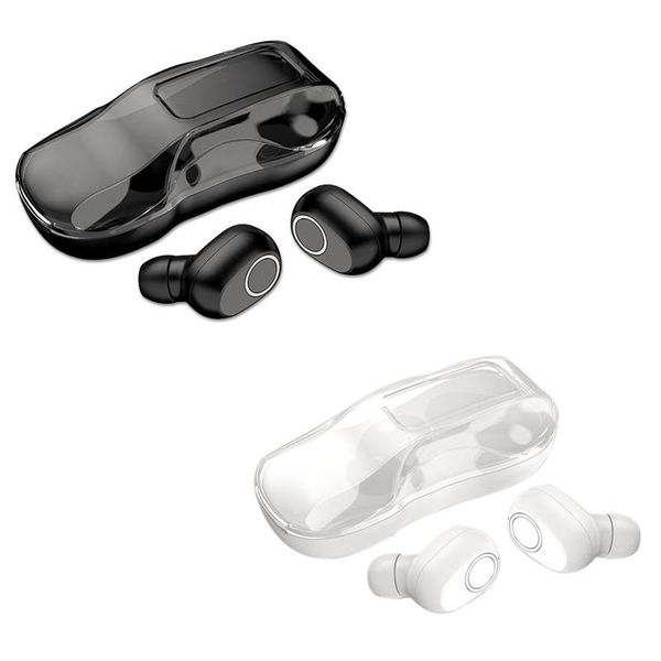 

wireless earphones 5.0 earbuds hifi stereo sports press control waterproof car shape headphones cell phone mounts & holders