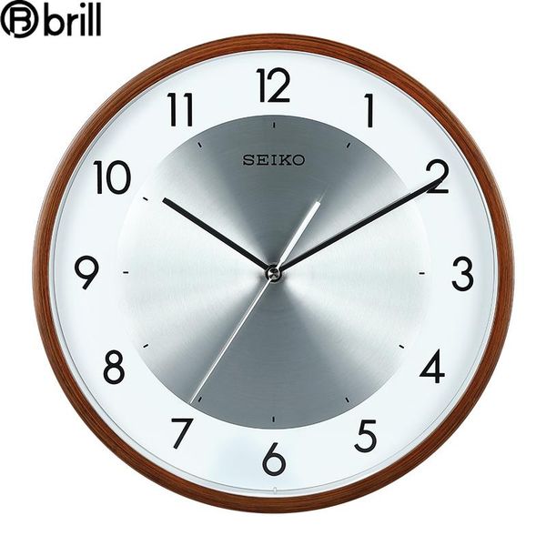

minimalist modern wall clock silent nordic round metal white luxury office housewarming gift living room decoration clocks