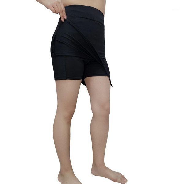 

yoga outfit women's shorts high waist stretch a line casual hakama with pockets