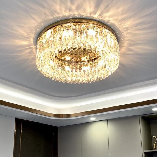 

chandeliers round led crystal ceiling chandelier lighting for living room bedroom indoor home decor golden lustre lamp