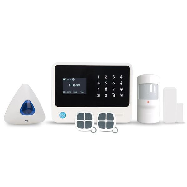 

home security alarm system with wireless indoor siren gsm smart house android app systems