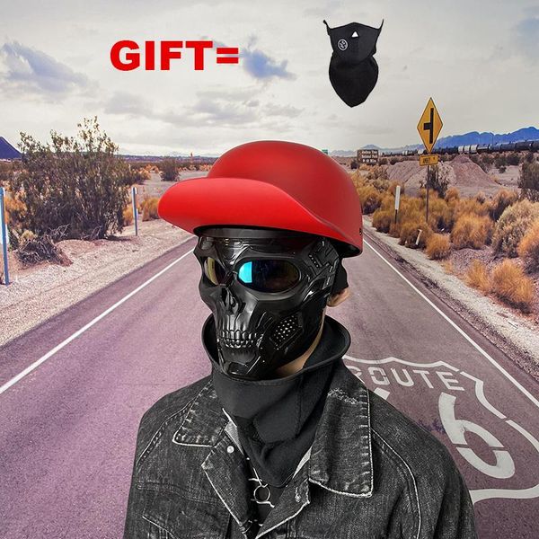 

motorcycle helmets helmet motocross vintage open half face motorbike riding for adults man casco cascos