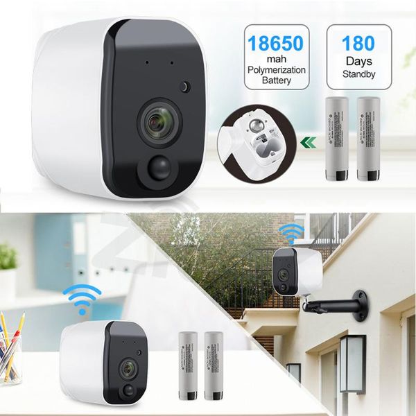 

outdoor ip camera 1080p battery wifi wireless surveillance waterproof pir motion detection wirelss security cameras