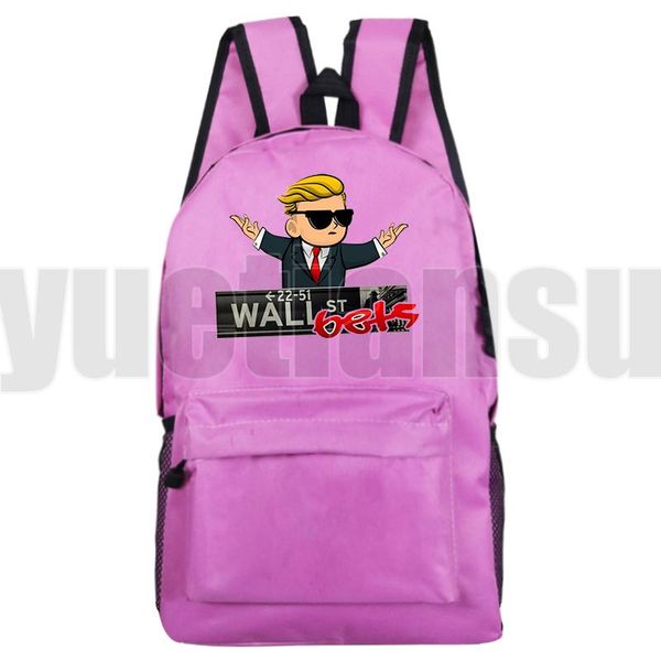 

backpack sac a dos wallstreetbets gamesgme wsb bookbag student lapschool bags teenage girls back pack rucksac travelbags