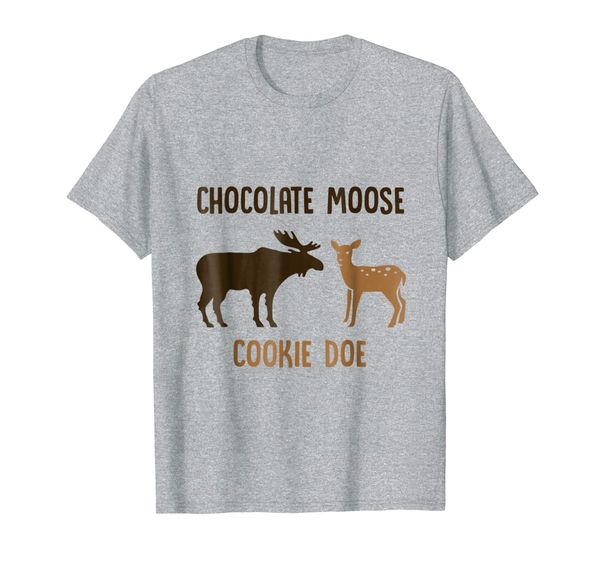 

chocolate, moose cookie doe - funny cute moose deer t shirt, White;black