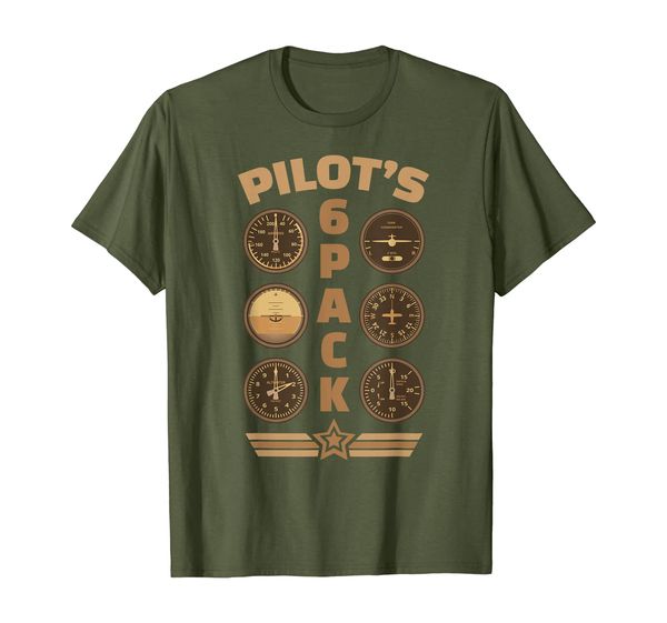 

Aviation Airplane Flying Airline 6 Six Pack Funny Pilot Gift T-Shirt, Mainly pictures