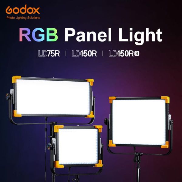 

flash heads godox rgb panel light ld75r ld150r ld150rs led s live video app and dmx control