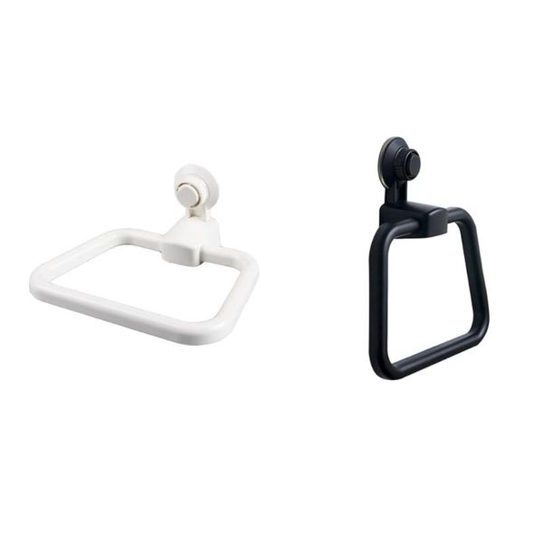 

towel ring hand holder punch multipurpose plastic sucker bath hanging rack punch-bathroom for rings