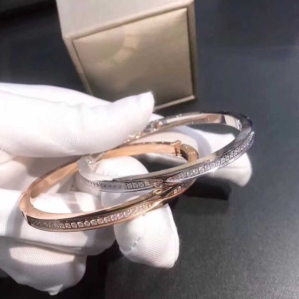 

925 sterling silver women's bracelet, with rose gold, classic, couple jewelry, wedding gift, special discount, Golden;silver