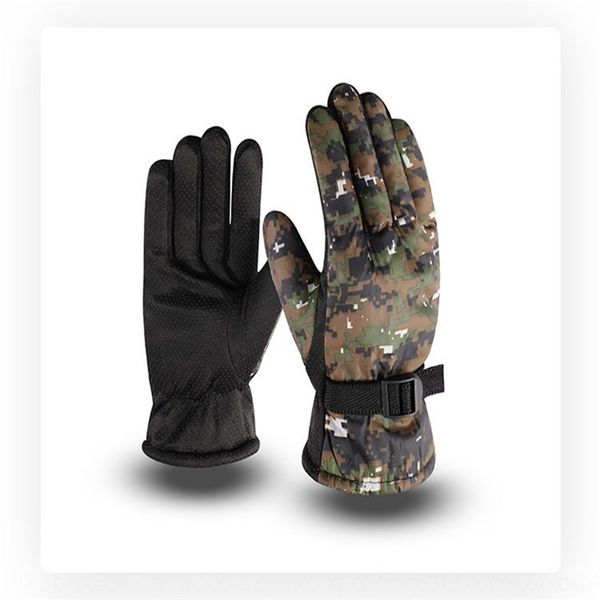 

o7uv auumn winer camouflage ski plush miens hick windproof fingerless gloves fashion riding auumn warm gloves and and winter camouflage ski, Blue;gray