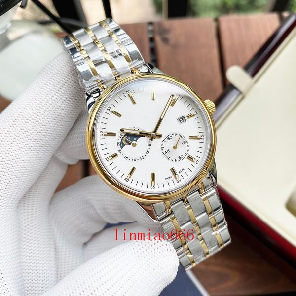 

fashion watches automatic mechical movement sapphire mirror watch wristwatch 316 stainless steel watchband shinning design-watch 40 mm, Slivery;brown