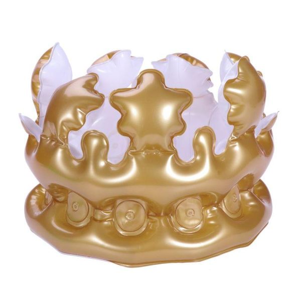 

party hats inflatable crown novelty blow favor decoration supplies kids gift