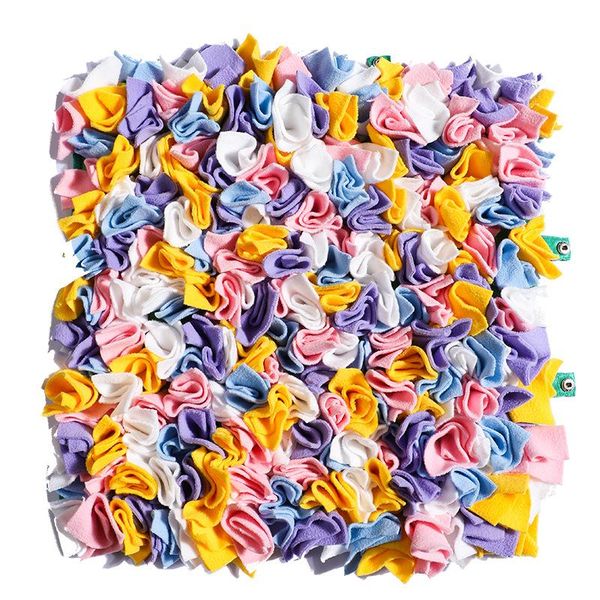 

small animal supplies pet foraging training blanket patchwork patterned dog sniffing and feeding mat toys