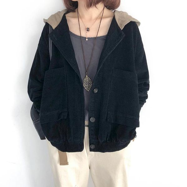 

women's jackets os367, Black;brown