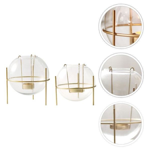 

candle holders 2pcs beautiful deskbrackets novel containers ornaments