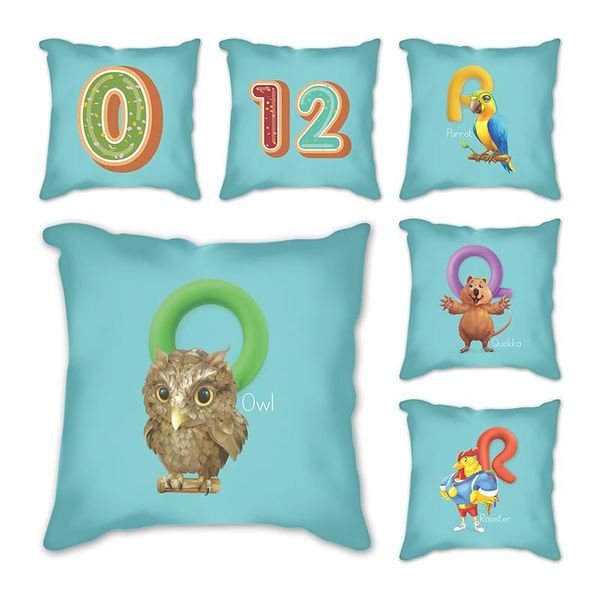 

cushion/decorative pillow nordic style pink english letters combination decorative home blue cushion cover for sofa pillowcase covers 4
