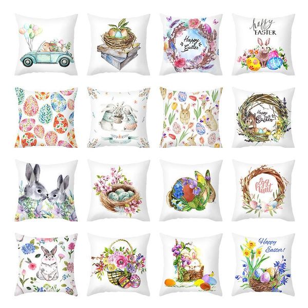 

cushion/decorative pillow 45*45cm nordic easter peach skin velvet bedroom sofa cushion case no core