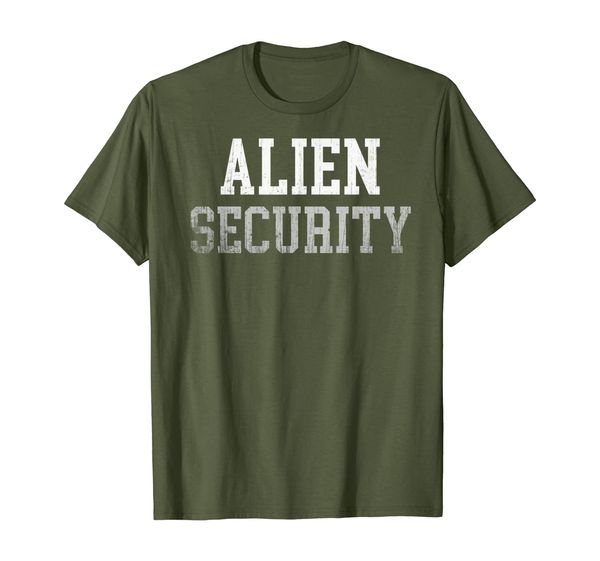 

funny area 51 raid alien protection team event guards squad t-shirt, White;black