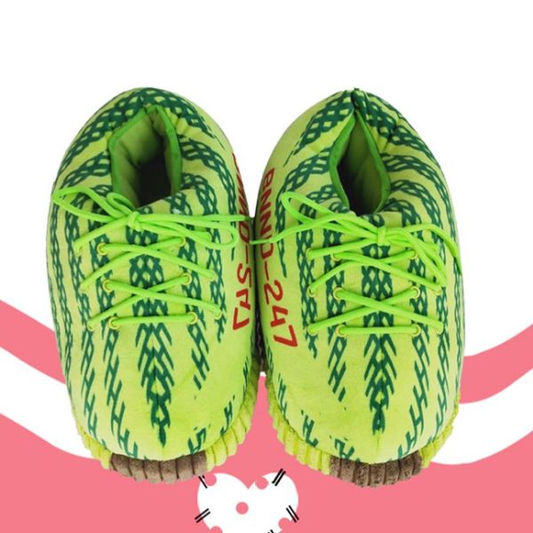 

winter woman indoor sneakers slippers cute neon warm slides bedroom soft flat sandals non-slip house ladies slide home shoes, Black