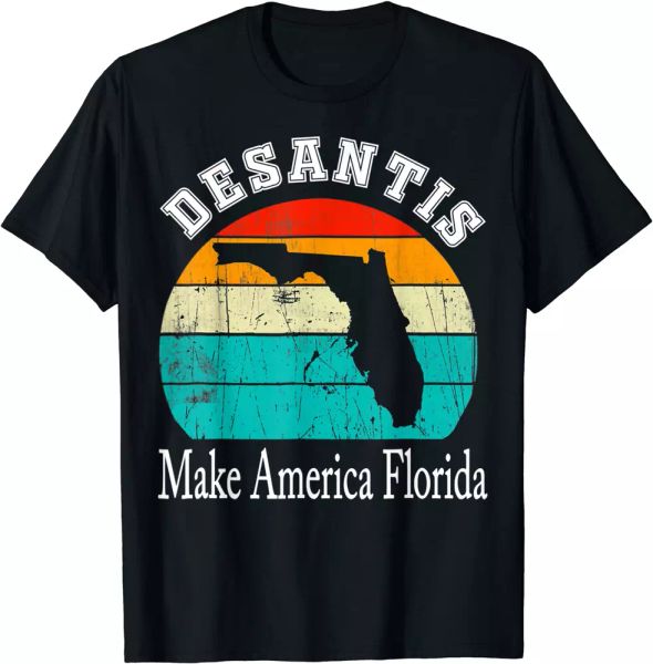

make america florida, desantis 2024 election vintage t-shirt s - 5xl, White;black