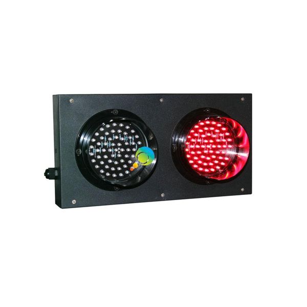 

cold-rolled plate housing 125mm dual color red green parking led traffic light
