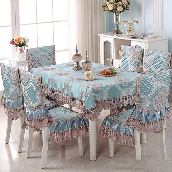 

table cloth 4 colors floral print lace tablecloth chair cover european style washable for dinning party decor covers