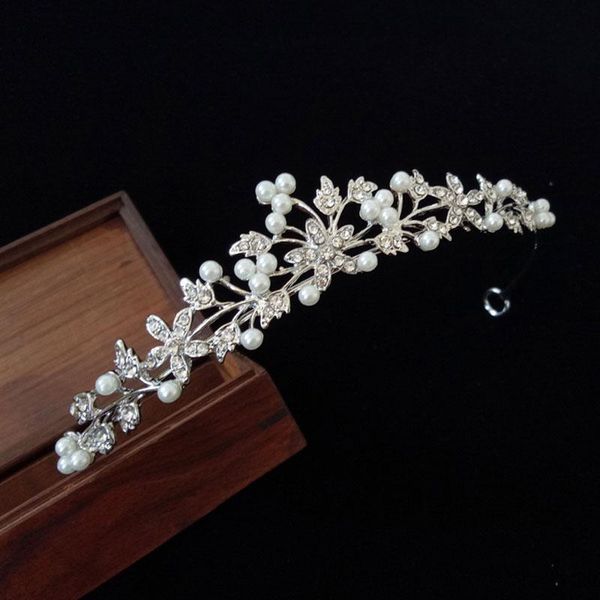 

hair clips & barrettes 6 styles of stylish crystal and pearl accessories bride wedding party must princess style elegant jewelry, Golden;silver